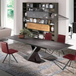 Ramiro Tarazona Victory Table design en céramique avec allonges pied central en V* Table De Salle à Manger