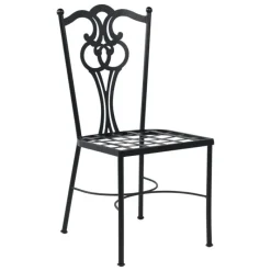 Jayso Viena Chaise de jardin provençale en acier* Chaise De Jardin