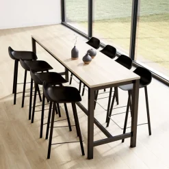 Perfecta Vienna Table haute de cuisine hauteur 90 cm en stratifié et métal* Table De Cuisine|Table Pour Petit Espace