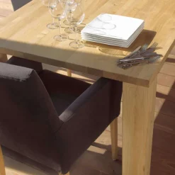 Mobitec Vigo ® Fauteuil de salon en bois et tissu* Chaise De Salle à Manger|Chaise Salon