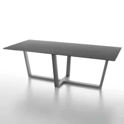 Dexo Viktor Table de séjour design en céramique rectangulaire pieds en métal* Table De Salle à Manger