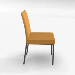 Perfecta Villa Chaise rembourrée en métal et tissu style contemporain* Chaise De Salle à Manger