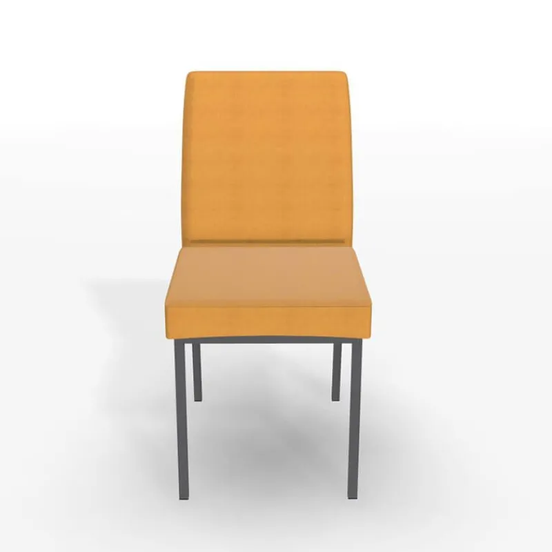 Perfecta Villa Chaise rembourrée en métal et tissu style contemporain* Chaise De Salle à Manger