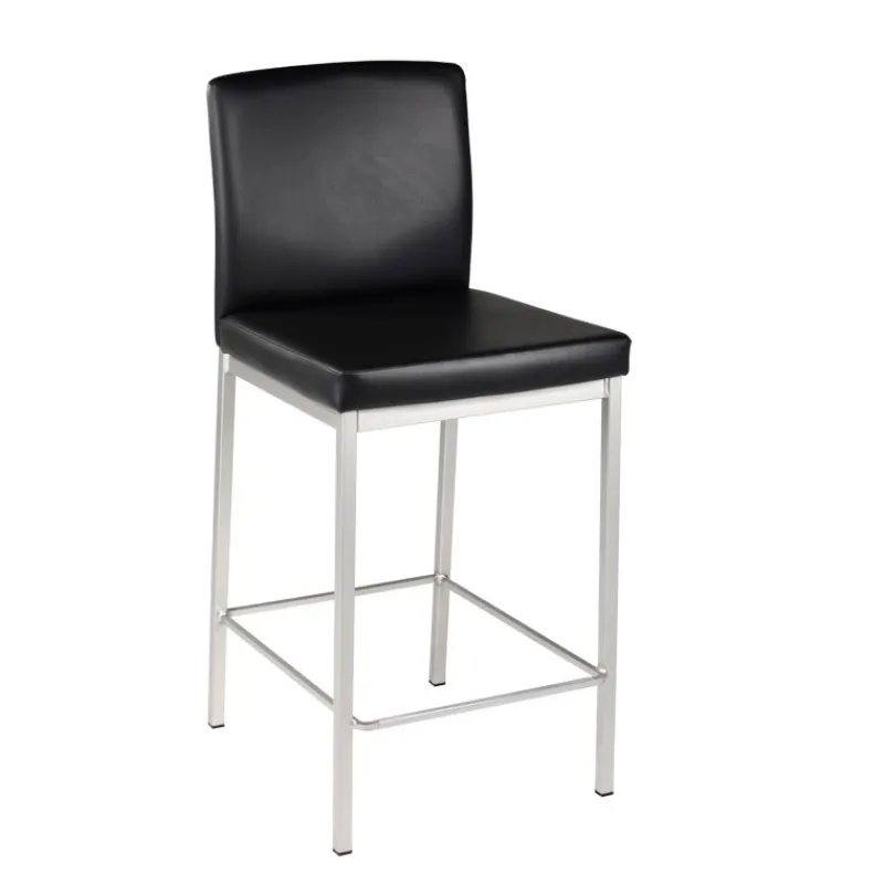 Perfecta Villa Tabouret snack rembourré en simili et métal* Tabouret Snack (assise +/- 65 Cm)|Tabouret De Bar (assise +/- 80 Cm)
