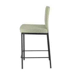 Perfecta Villa Tabouret snack tissu avec pieds en métal* Tabouret Snack (assise +/- 65 Cm)|Tabouret De Bar (assise +/- 80 Cm)