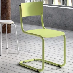 Perfecta Vintage Chaise rétro style écolier avec pieds en luge* Chaise De Cuisine