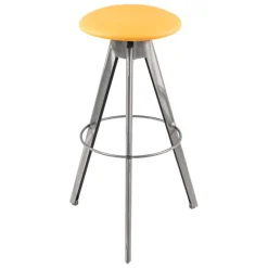Carrier Vérone ® Tabouret de bar pivotant sans dossier en synthétique et métal* Tabouret De Bar (assise +/- 80 Cm)