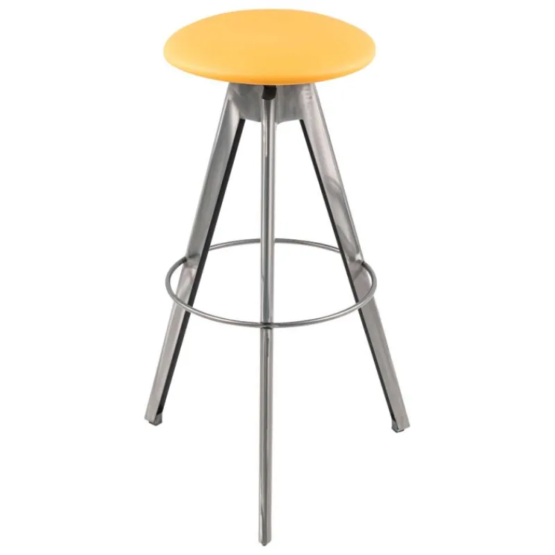 Carrier Vérone ® Tabouret de bar pivotant sans dossier en synthétique et métal* Tabouret De Bar (assise +/- 80 Cm)