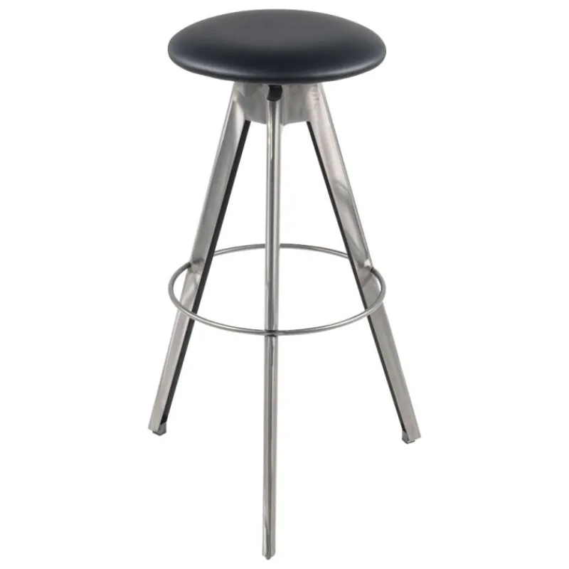 Carrier Vérone ® Tabouret de bar pivotant sans dossier en synthétique et métal* Tabouret De Bar (assise +/- 80 Cm)