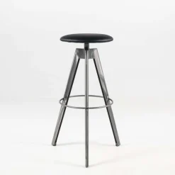 Carrier Vérone ® Tabouret de bar pivotant sans dossier en synthétique et métal* Tabouret De Bar (assise +/- 80 Cm)