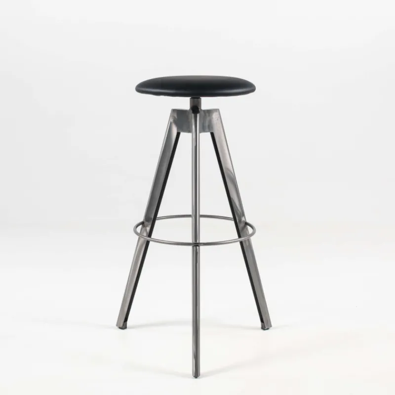 Carrier Vérone ® Tabouret de bar pivotant sans dossier en synthétique et métal* Tabouret De Bar (assise +/- 80 Cm)
