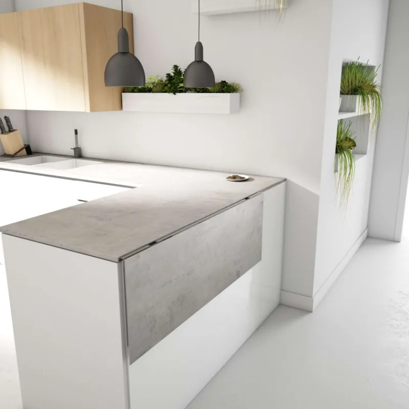 Cancio Vulcano Table murale pliante en céramique* Table De Cuisine|Table Pour Petit Espace