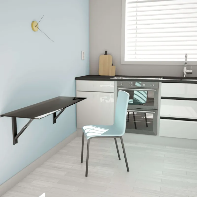 Cancio Vulcano Table murale rabattable en verre* Table De Cuisine|Table Pour Petit Espace