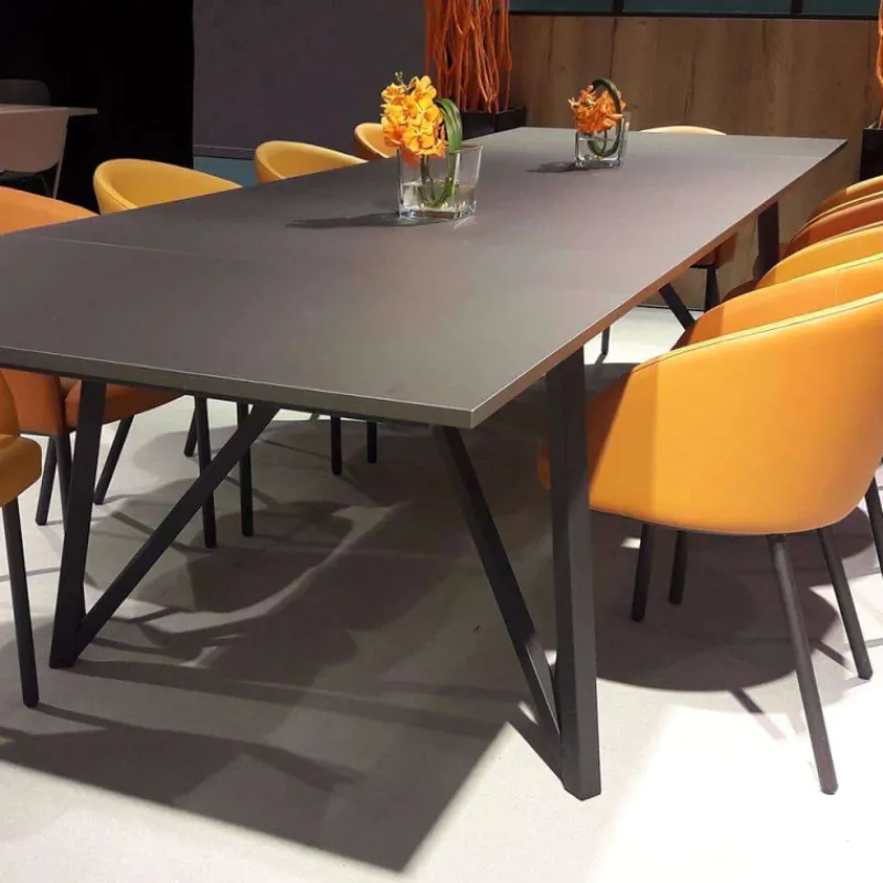 Perfecta Wacko Table design industriel extensible avec pieds en métal* Table De Salle à Manger