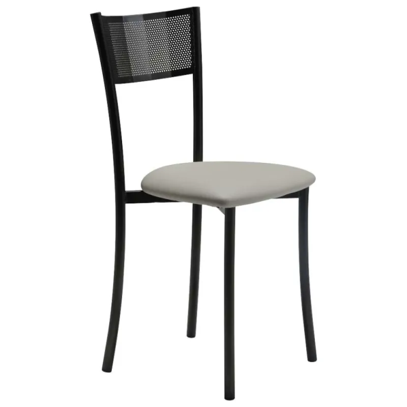 Carrier Wasabi ® Chaise moderne en synthétique et métal dossier ajouré* Chaise De Cuisine
