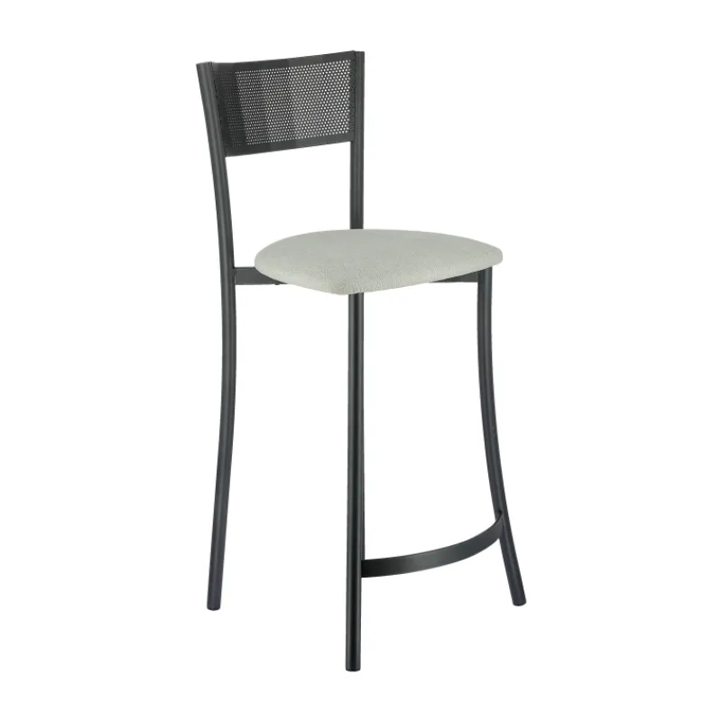 Carrier Wasabi ® Tabouret haut assise en tissu et structure en métal fabrication française* Tabouret Snack (assise +/- 65 Cm)|Tabouret De Bar (assise +/- 80 Cm)