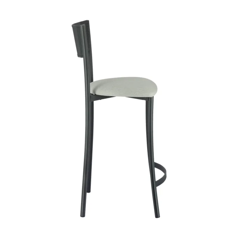Carrier Wasabi ® Tabouret haut assise en tissu et structure en métal fabrication française* Tabouret Snack (assise +/- 65 Cm)|Tabouret De Bar (assise +/- 80 Cm)