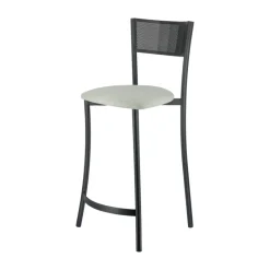 Carrier Wasabi ® Tabouret haut assise en tissu et structure en métal fabrication française* Tabouret Snack (assise +/- 65 Cm)|Tabouret De Bar (assise +/- 80 Cm)