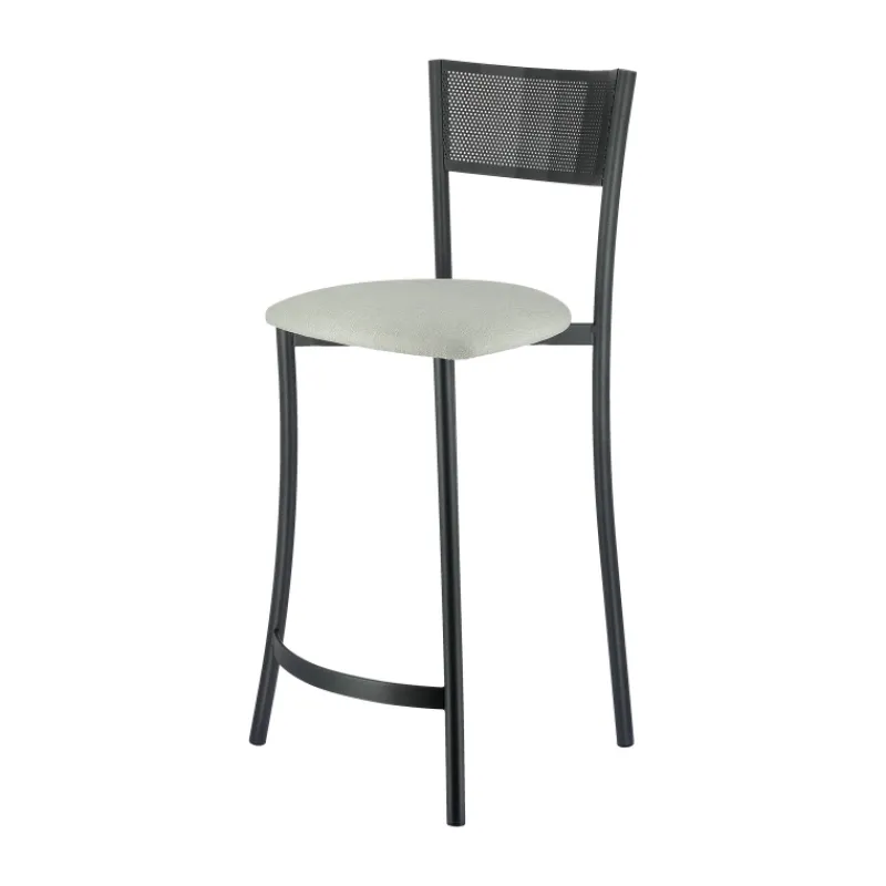 Carrier Wasabi ® Tabouret haut assise en tissu et structure en métal fabrication française* Tabouret Snack (assise +/- 65 Cm)|Tabouret De Bar (assise +/- 80 Cm)
