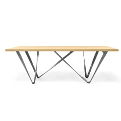 Tomasella Wave Table design extensible avec pied en métal* Table De Salle à Manger