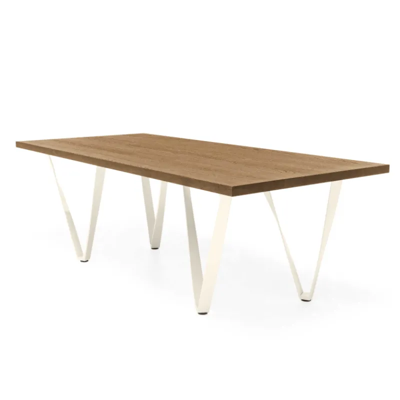 Tomasella Wave Table design extensible avec pied en métal* Table De Salle à Manger