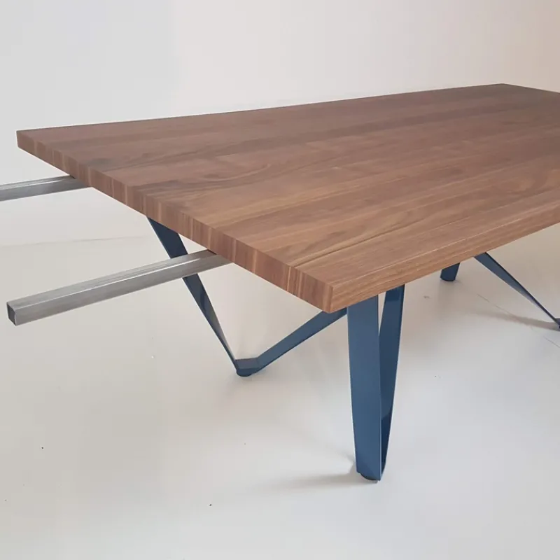 Tomasella Wave Table design extensible avec pied en métal* Table De Salle à Manger