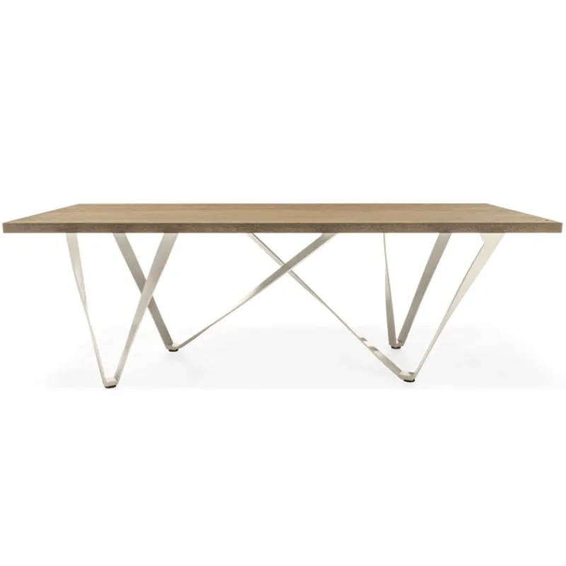 Tomasella Wave Table design rectangulaire avec pied en métal* Table De Salle à Manger