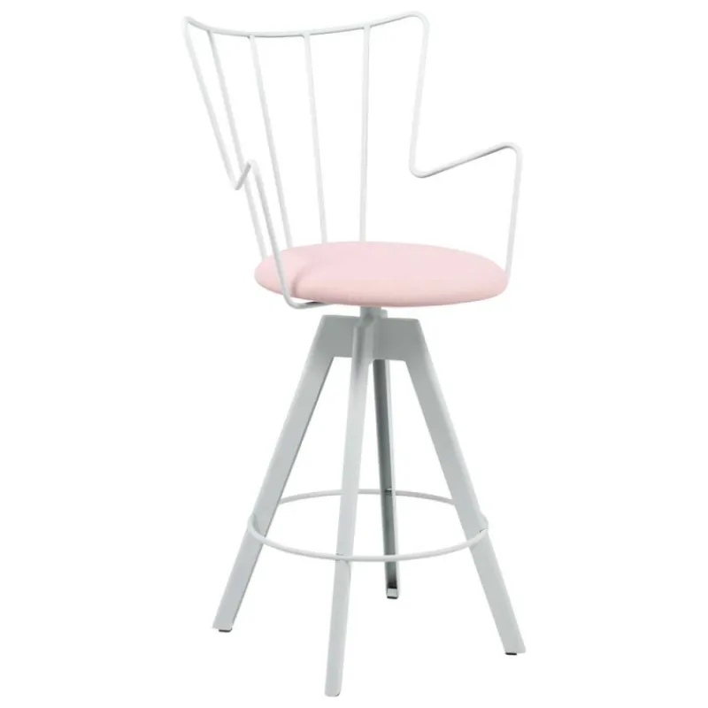 Carrier Well ® Tabouret snack design pivotant en synthétique et métal* Tabouret De Bar (assise +/- 80 Cm)|Tabouret Snack (assise +/- 65 Cm)