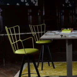 Carrier Well ® Tabouret snack design pivotant en synthétique et métal* Tabouret De Bar (assise +/- 80 Cm)|Tabouret Snack (assise +/- 65 Cm)