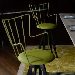 Carrier Well ® Tabouret snack design pivotant en synthétique et métal* Tabouret De Bar (assise +/- 80 Cm)|Tabouret Snack (assise +/- 65 Cm)