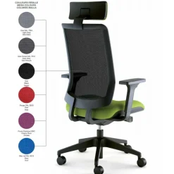 Sokoa Wi Max Fauteuil de bureau avec dossier en résille à roulettes* Chaise De Bureau|Fauteuil De Bureau