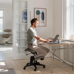 Varier Wing ® Siège ergonomique en tissu sur roulettes* Chaise De Bureau
