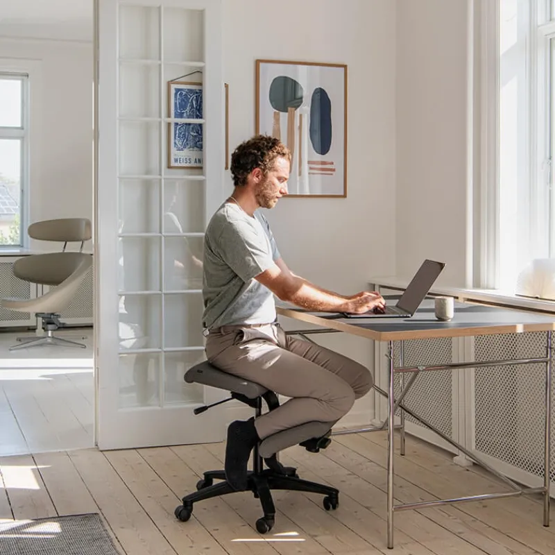 Varier Wing ® Siège ergonomique en tissu sur roulettes* Chaise De Bureau