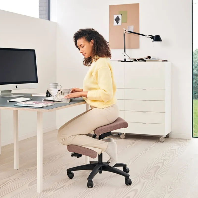 Varier Wing ® Siège ergonomique en tissu sur roulettes* Chaise De Bureau