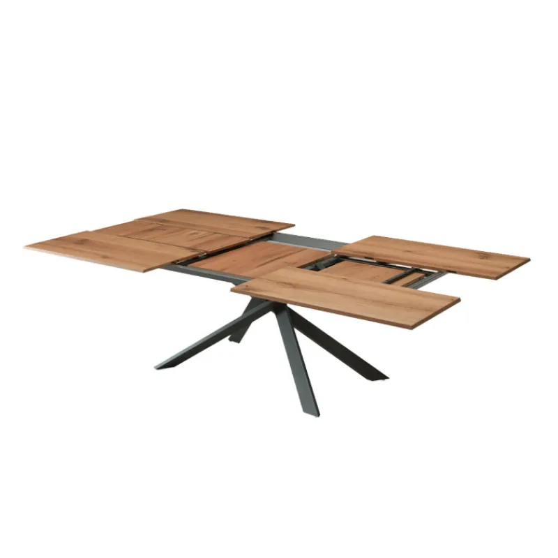Ozzio 4x4 Table design extensible rectangulaire en bois et métal* Table De Salle à Manger
