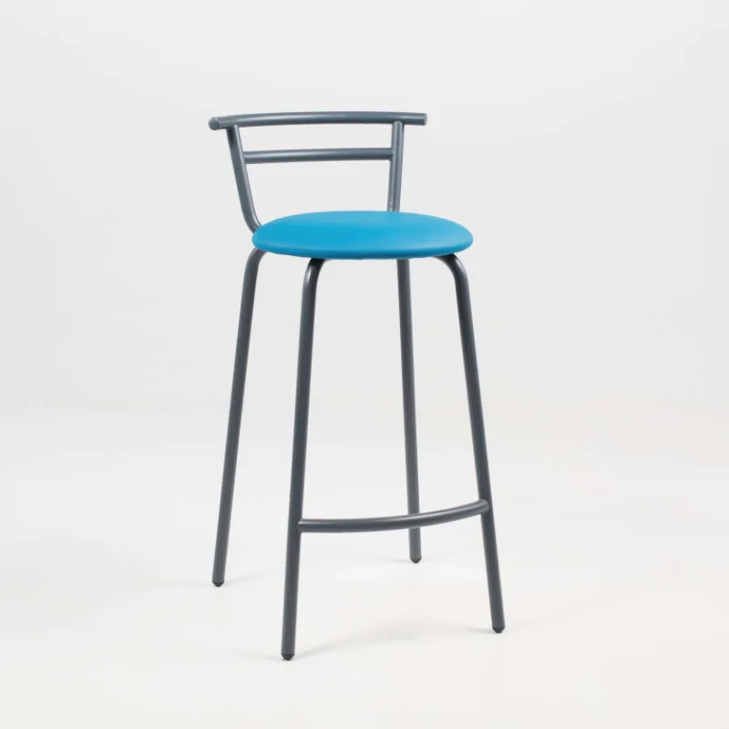 Carrier Xélus ® Tabouret snack fabriqué en France assise ronde rembourrée et structure métal* Tabouret Snack (assise +/- 65 Cm)|Tabouret De Bar (assise +/- 80 Cm)