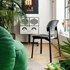 Zero Connubia® Chaise moderne empilable en polypropylène recyclé* Chaise De Cuisine|Chaise De Salle à Manger