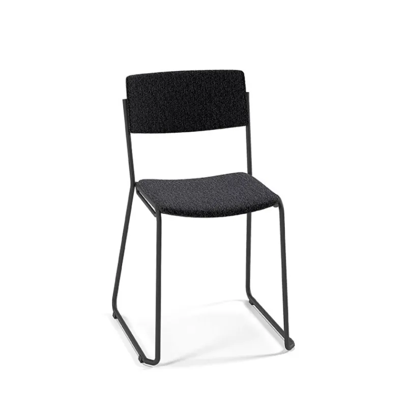 Perfecta Zoom Chaise de salle à manger épurée en tissu pieds en traîneau* Chaise De Salle à Manger