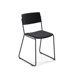 Perfecta Zoom Chaise de salle à manger épurée en tissu pieds en traîneau* Chaise De Salle à Manger