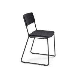 Perfecta Zoom Chaise de salle à manger épurée en tissu pieds en traîneau* Chaise De Salle à Manger