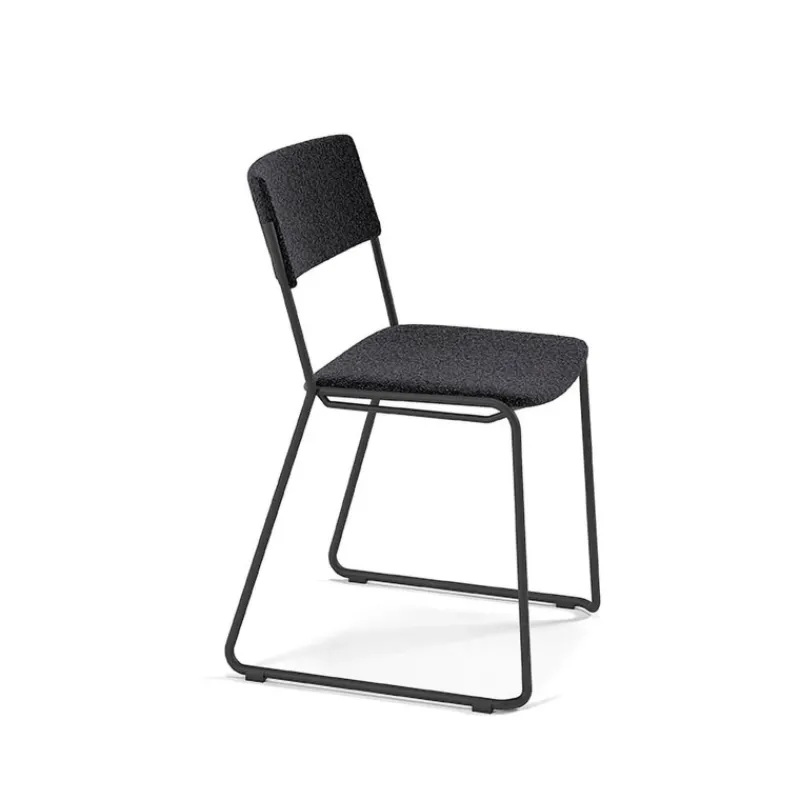 Perfecta Zoom Chaise de salle à manger épurée en tissu pieds en traîneau* Chaise De Salle à Manger