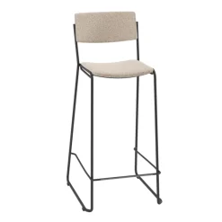 Perfecta Zoom Tabouret de bar moderne et épuré en tissu pieds traîneau* Tabouret Snack (assise +/- 65 Cm)|Tabouret De Bar (assise +/- 80 Cm)