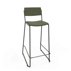 Perfecta Zoom Tabouret de bar moderne en simili avec pieds traîneau* Tabouret De Bar (assise +/- 80 Cm)