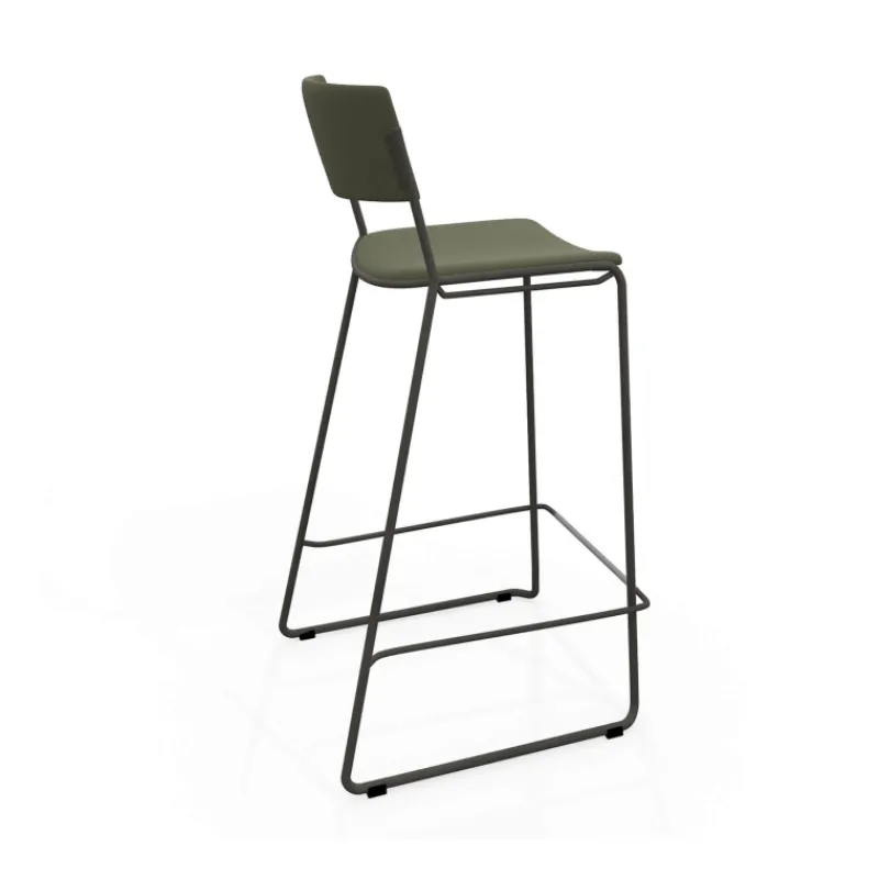 Perfecta Zoom Tabouret de bar moderne en simili avec pieds traîneau* Tabouret De Bar (assise +/- 80 Cm)