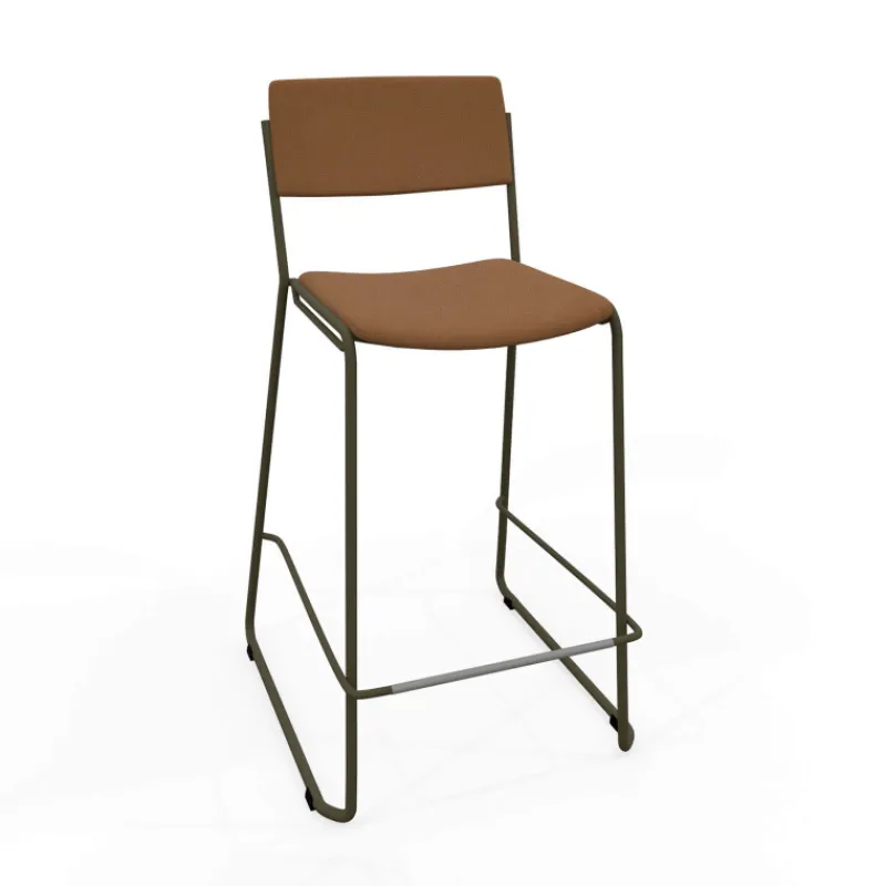 Perfecta Zoom Tabouret snack moderne en simili avec pieds en traîneau* Tabouret Snack (assise +/- 65 Cm)
