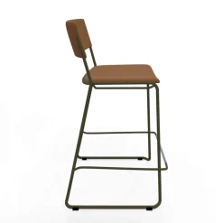 Perfecta Zoom Tabouret snack moderne en simili avec pieds en traîneau* Tabouret Snack (assise +/- 65 Cm)